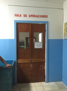 Entrance to the operating room